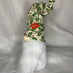 Gnome de Noël Vert:Blanc:Blanc Profil